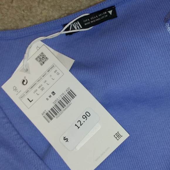 Zara Gathered Crop Top - Picture 3 of 3